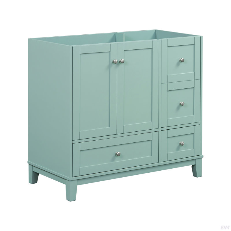 Meuble-lavabo 36 po - vert (lavabo non inclus) [armoire seulement]