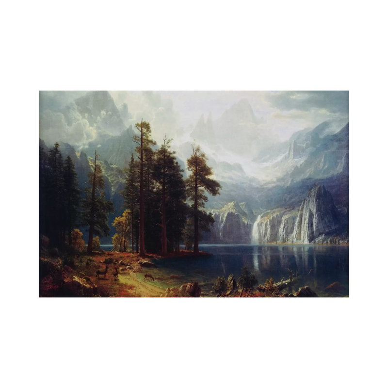 Sierra Nevada In California by Albert Bierstadt - Wrapped Canvas Gallery-Wrapped Canvas Giclée, 20.5cm H x 31cm W