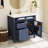 Clancie 36'' Single Bathroom Vanity with Resin Top-856643953
