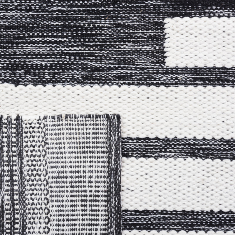 Kilim Hand Woven Performance Striped Rug, Rectangle 5' x 8'