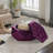 Purple Velvet, Polygon Diamond , Storage , Comfortable Seating, Functional Storage, Living Room Elegant Velvet Multi - For Footrest And In Entryway, 34"L X 30.5"W 13.5"H-1181944004