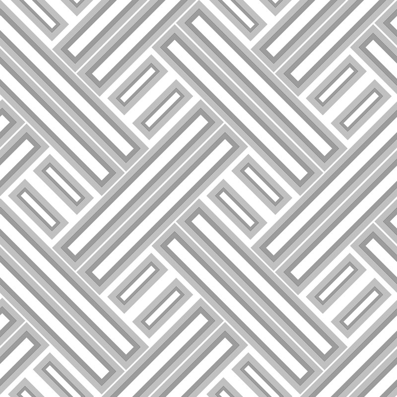 Geometrix 10m x 52.8cm Satin Wallpaper Roll, Silver