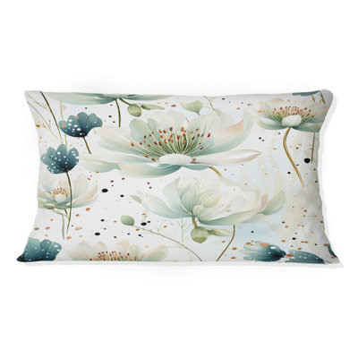 Motif à pois Enchanted Gardens - Coussin Abstrait corail multicolore abstrait - Coussin