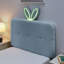Lit tapissier pour enfants avec tête de lit pour oreilles de lapin et lumières DEL-2147251133