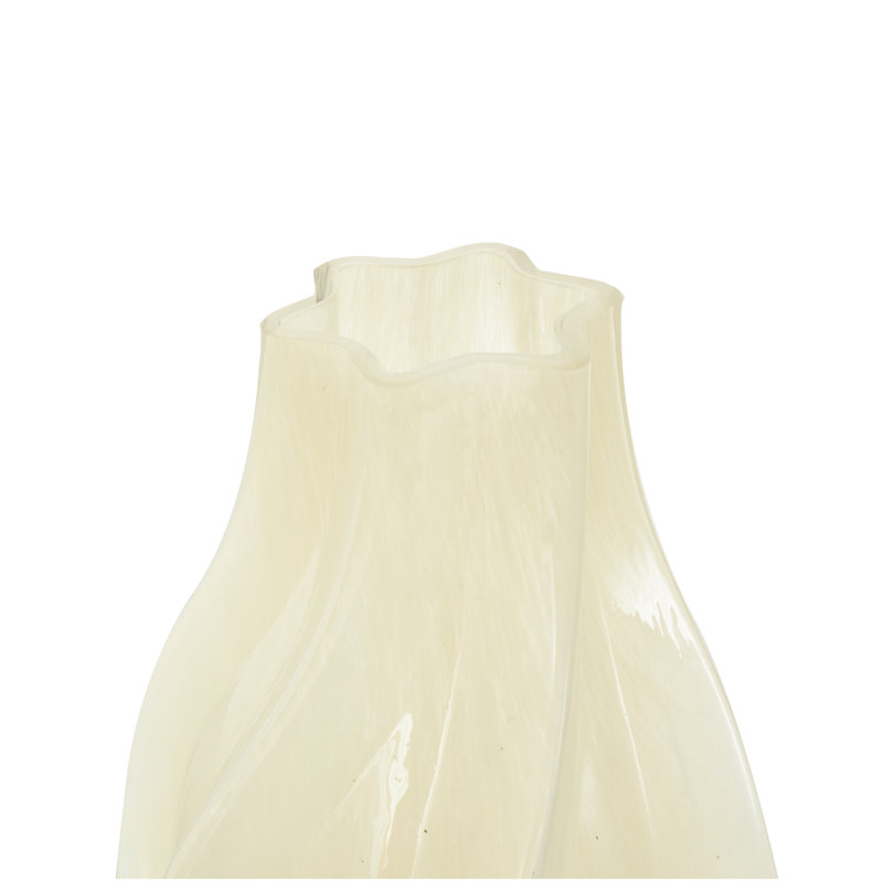 Glass Table Vase, Yellow