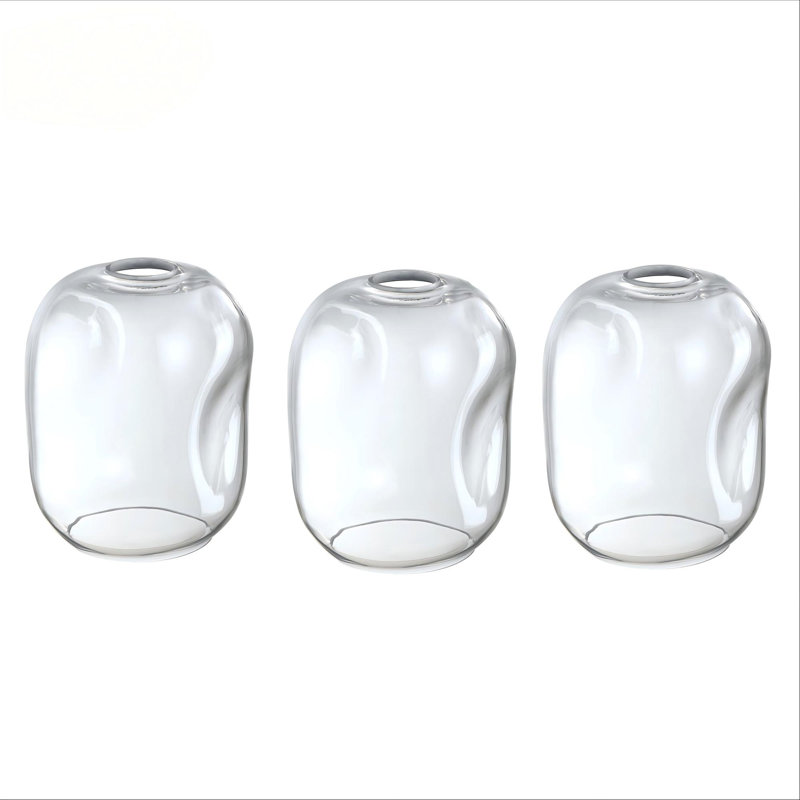 Lot de 3 abat-jours suspendus de style artistique transparents