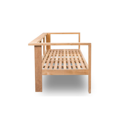 Ando Teak Patio Sofa with Sunbrella Cushions