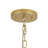 Americana-Style 3-Light Trimmed Linen Drum Pendant