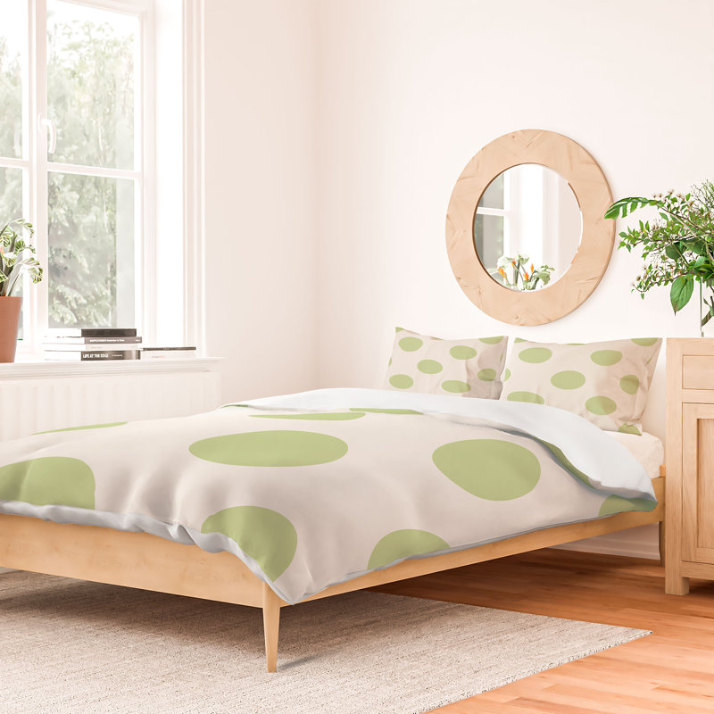 Housse de couette en microfibre, Vert, Housse de couette pour lit simple