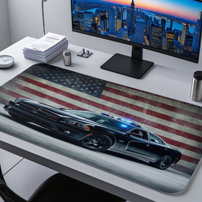 Polyester Desk Pad, 14.4x12.1
