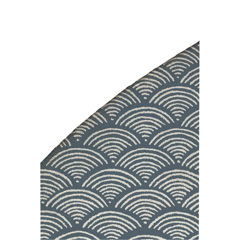 Tapis d'extérieur antidérapant Rolling Waves, Rond 5 pi