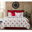 Ensemble de courtepointe Silvia Poinsettia