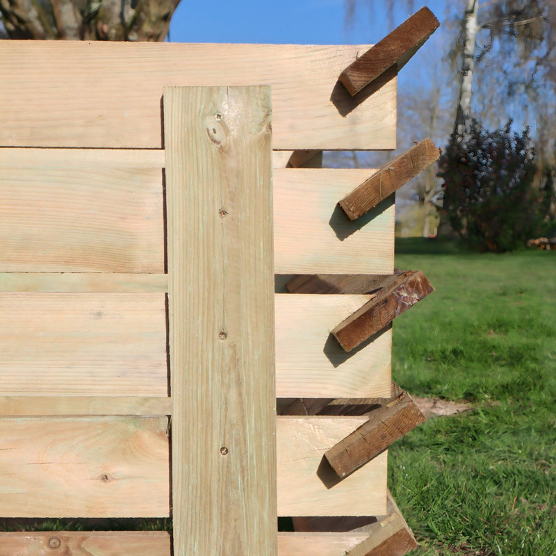 Kymber Easy Fill Wooden Compost Bin Composter 718 Litres