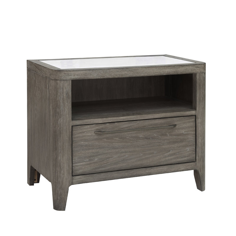 Griffith Brown Wooden Bachelor's Chest with 1 Drawer