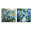 Hortensia jardin délice harmonie I - art mural hortensia - art mural traditionnel pour le salon 2 pièces-610916170-610916169-610916175