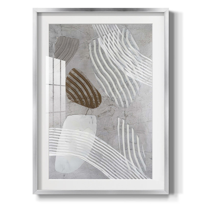 Creek Creek I - impression encadrée, H 28,5 po x l 20,5 po, Argent argent
