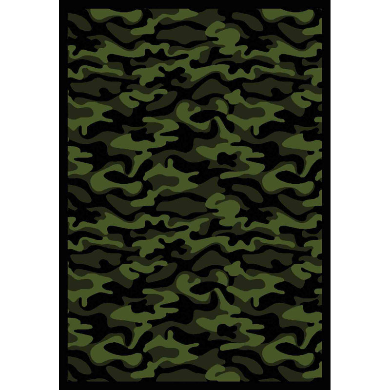 Tapis Whimsy Funky Camo par Joy Carpets, Rectangle 7 pi 8 po x 10 pi 9 po