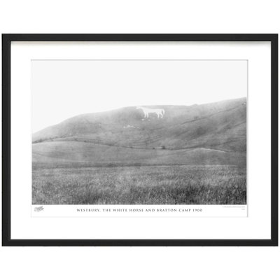 Westbury, the White Horse and Bratton Camp 1900 1 Piece Single Picture Frame Wall Art