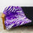 Kansas State Knitted Throw Blanket