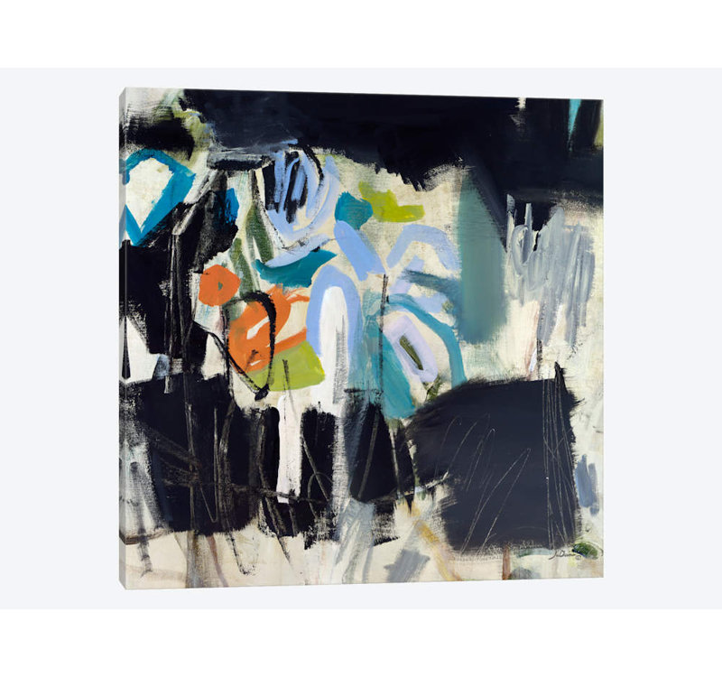 « jazz coverage » par julien spencer, reproduction d’impression sur toile tendue, H 48 po x l 48 po x P 1,5 po, Toile tendue