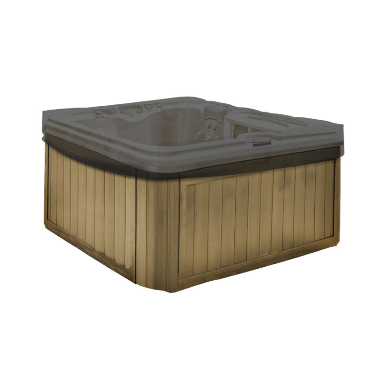 Couvercle de spa extérieur haute densité, carré, résistant aux rayons UV et imperméable, H 14 po x l 85 po x P 85 po