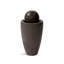 Fontaine de sphère moderne de 26 po avec lumière DEL XBrand, fontaine de sol texturée en pierre pour l'extérieur, boule de bulles zen pour porche de patio - brun-1625371189