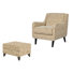 Fauteuil d'appoint et repose-pieds Zeitgeist