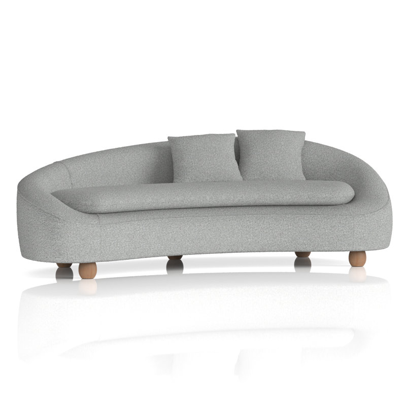 Naiely Fabric 220cm Reception Sofa
