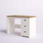 Bureau d'ordinateur Anyelis - Bureau traditionnel avec classeur attaché à 3 tiroirs - Pour bureau à domicile, chambre à coucher, ordinateur ou table