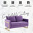 Bellago 55" Pre-Assembled Upholstered Velvet Loveseat with Modern Gold Frame-1896464559
