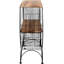 Cork Catcher Accent Table With Wine and Stemware Racks