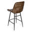 Upholstered Counter Stool with Metal Frame-1576490708