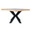 Découvrez la table de salle à manger rectangulaire Modern Elegance avec plateau en bois de manguier et pieds robustes en araignée-778409041