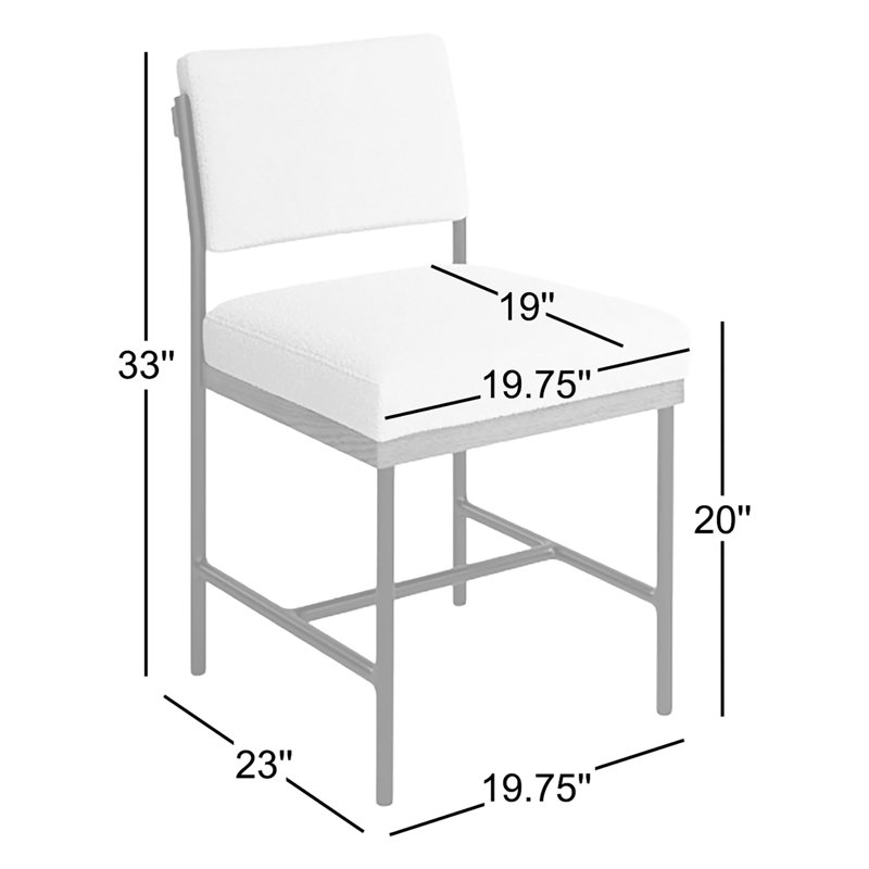 Popovich Dining Chair-Savile Flannel, Gray