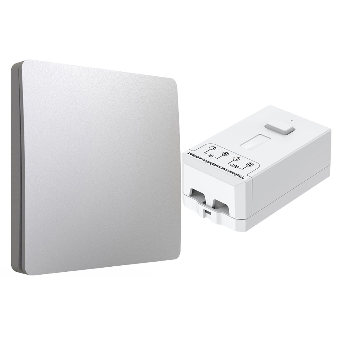 Ener-J Silver 1 Gang Wireless Kinetic Switch, ( Finish) + 500W Rf Receiver - Image 6