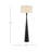 73'' Matte Black Traditional Floor Lamp