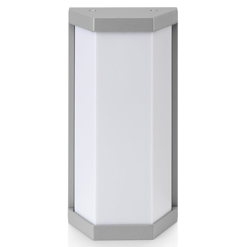 Gafford Silver 68.58cm H Frosted Glass Outdoor Flush Mount