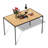 Industrial Style Rectangular Dining for 4-6, Wood Grain Tabletop, Modern Kitchen And Dining Room Table-761120448