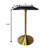 Travis 24" Square Bar Height Table With MDF Top And Stainless Steel Pedestal Base - Dining Table For Modern Home And Kitchen-235228637-235512887
