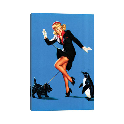 " An Odd Couple Pin-up By Gil Elvgren " by Piddix Painting Print