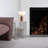 Iron End Table, Sofa Magazine Rack Side Table, Two Kinds of Placement, silver.
