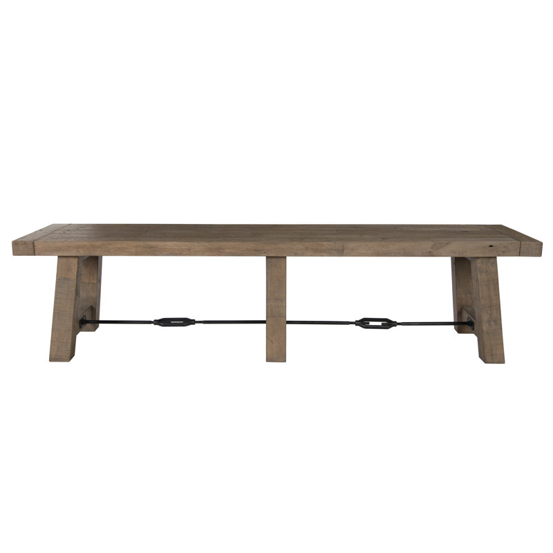 Tuscany 8 Piece Solid Wood Dining Set, Distressed Brown