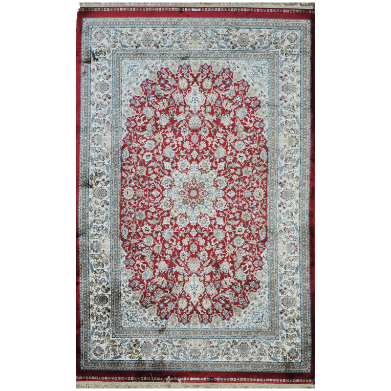 One-of-a-Kind 4' X 6' New Age Silk Area Rug in Red