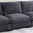 Sectional Sofa with Bluetooth Speaker, Comfy Cloud Couch Set with Drop Down Table, Cup Holders, USB Charger-1923232576