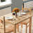 Doe 2 - Person Pine Solid Wood Dining Set