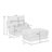 Ermia Modern Faux Fur Chaise Lounge Chair with Movable Ottoman and Pillow-111718445
