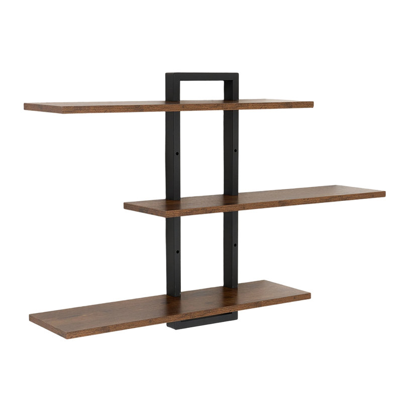 Iron,Wood Floating Shelf