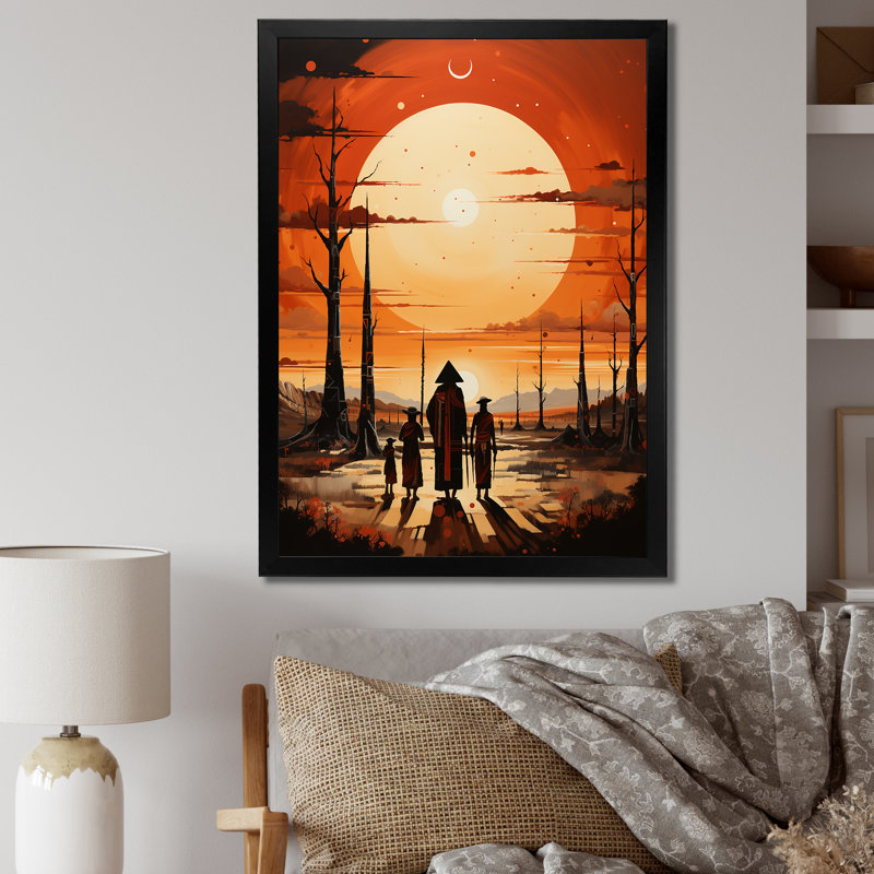 Landel Art amérindien Tribal Vision III, Cadre photo noir, H 20 po x l 12 po x P 1 po