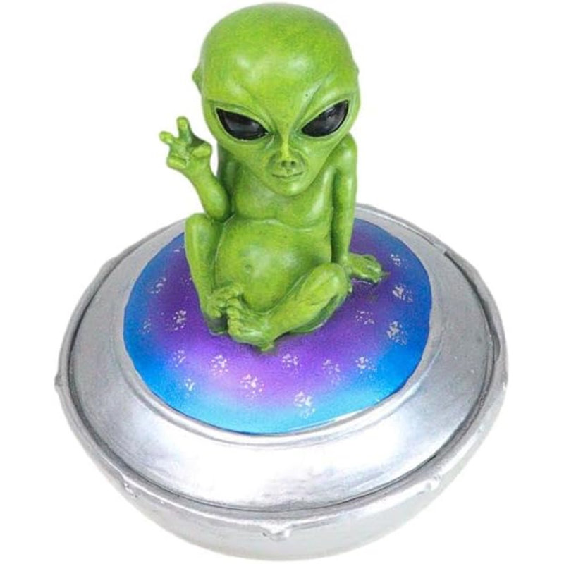 Figurine UFO Extra Terrestre Roswell Alien On Spaceship