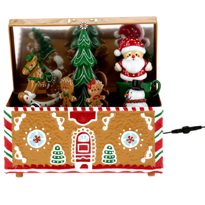 Musical Gingerbread Scene - 11 Inches